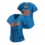 Maglia Baseball Donna New York Mets Edwin Diaz Replica Alternato 2020 Blu