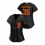 Maglia Baseball Donna San Francisco Giants Brandon Crawford Replica Alternato 2020 Nero