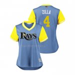 Maglia Baseball Donna Tampa Bay Rays Blake Snell 2018 Llws Players Weekend Zilla Blu