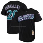 Maglia Baseball Uomo Arizona Diamondbacks Luis Gonzalez Mitchell & Ness Cooperstown Collection Mesh Batting Practice Button Up Nero Maglia Baseball Uomo Arizona Diamondbacks Luis Gonzalez Mitchell & Ness Cooperstown Collection Mesh Batting Practice Button Up Nero