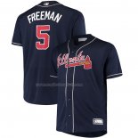 Maglia Baseball Uomo Atlanta Braves Freddie Freeman Big & Tall Replica Alternato Blu