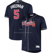 Maglia Baseball Uomo Atlanta Braves Freddie Freeman Big & Tall Replica Alternato Blu