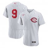 Maglia Baseball Uomo Cincinnati Reds Mike Moustakas 2022 Mlb At Field of Dreams Game Autentico Bianco