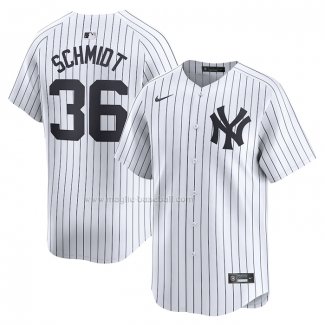 Maglia Baseball Uomo New York Yankees Clarke Schmidt Home Limited Bianco