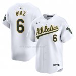 Maglia Baseball Uomo Oakland Athletics Jordan Diaz Home Limited Bianco