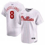 Maglia Baseball Uomo Philadelphia Phillies Nick Castellanos Home Limited Bianco