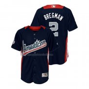 Maglia Baseball Bambino All Star 2018 Alex Bregman Home Run Derby American League Blu