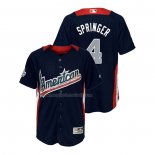 Maglia Baseball Bambino All Star 2018 George Springer Home Run Derby American League Blu