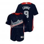 Maglia Baseball Bambino All Star 2018 Jed Lowrie Home Run Derby American League Blu