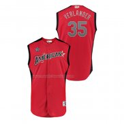 Maglia Baseball Bambino All Star 2019 Houston Astros Justin Verlander Player American League Rosso