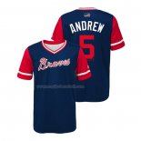 Maglia Baseball Bambino Atlanta Braves Freddie Freeman 2018 Llws Players Weekend Andrew Blu