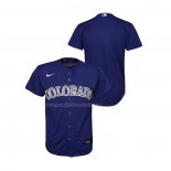 Maglia Baseball Bambino Colorado Rockies Replica Alternato Viola