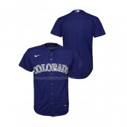 Maglia Baseball Bambino Colorado Rockies Replica Alternato Viola