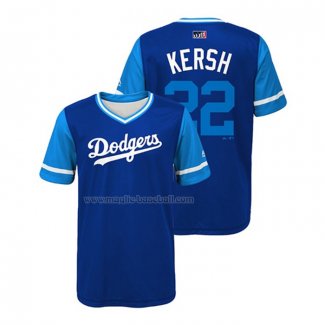 Maglia Baseball Bambino Los Angeles Dodgers Clayton Kershaw 2018 Llws Players Weekend Kersh Blu
