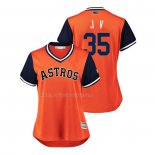 Maglia Baseball Donna Houston Astros Justin Verlander 2018 Llws Players Weekend J V Arancione
