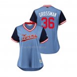 Maglia Baseball Donna Minnesota Twins Robbie Grossman 2018 Llws Players Weekend Grossman Blu