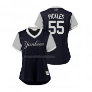Maglia Baseball Donna New York Yankees Sonny Gray 2018 Llws Players Weekend Pickles Blu