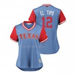 Maglia Baseball Donna Texas Rangers Rougned Odor 2018 Llws Players Weekend El Tipo Blu