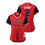 Maglia Baseball Donna Washington Nationals Adam Eaton 2018 Llws Players Weekend Spanky Rosso