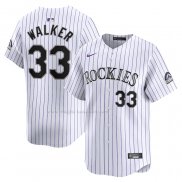 Maglia Baseball Uomo Colorado Rockies Larry Walker Home Limited Bianco
