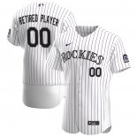 Maglia Baseball Uomo Colorado Rockies Pick-A-player Retired Roster Home Autentico Bianco