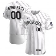 Maglia Baseball Uomo Colorado Rockies Pick-A-player Retired Roster Home Autentico Bianco