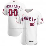 Maglia Baseball Uomo Los Angeles Angels Pick-A-Player Retired Roster Home Autentico Bianco