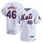 Maglia Baseball Uomo New York Mets Yohan Ramirez Home Limited Bianco