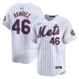 Maglia Baseball Uomo New York Mets Yohan Ramirez Home Limited Bianco