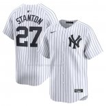 Maglia Baseball Uomo New York Yankees Giancarlo Stanton Home Limited Bianco