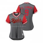 Maglia Baseball Donna Cincinnati Reds Jose Peraza 2018 Llws Players Weekend El Llanero Grigio