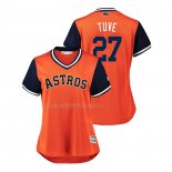 Maglia Baseball Donna Houston Astros Jose Altuve 2018 Llws Players Weekend Tuve Arancione