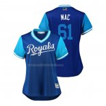 Maglia Baseball Donna Kansas City Royals Kevin Mccarthy 2018 Llws Players Weekend Mac Blu