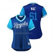 Maglia Baseball Donna Kansas City Royals Kevin Mccarthy 2018 Llws Players Weekend Mac Blu