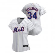Maglia Baseball Donna New York Mets Noah Syndergaard Replica Home 2020 Bianco