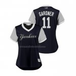 Maglia Baseball Donna New York Yankees Brett Gardner 2018 Llws Players Weekend Gardner Blu