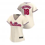 Maglia Baseball Donna Philadelphia Phillies Didi Gregorius Replica Alternato 2020 Crema
