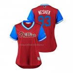 Maglia Baseball Donna Philadelphia Phillies Pat Neshek 2018 Llws Players Weekend Neshek Scarlet