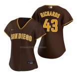 Maglia Baseball Donna San Diego Padres Garrett Richards Replica Road 2020 Marrone
