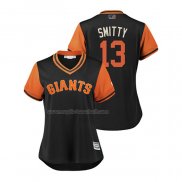 Maglia Baseball Donna San Francisco Giants Will Smith 2018 Llws Players Weekend Smitty Nero