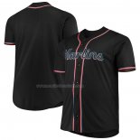 Maglia Baseball Uomo Miami Marlins Majestic Big & Tall Alternato Replica Nero