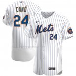 Maglia Baseball Uomo New York Mets Robinson Cano Home Autentico Bianco