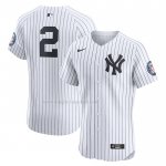 Maglia Baseball Uomo New York Yankees Derek Jeter Home Elite Bianco
