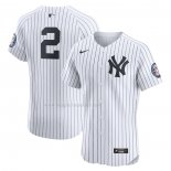 Maglia Baseball Uomo New York Yankees Derek Jeter Home Elite Bianco
