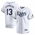 Maglia Baseball Uomo Tampa Bay Rays Junior Caminero Home Limited Bianco