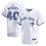 Maglia Baseball Uomo Toronto Blue Jays Chris Bassitt Home Limited Bianco