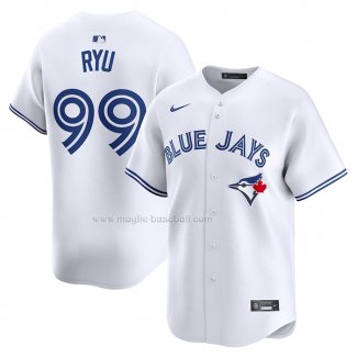 Maglia Baseball Uomo Toronto Blue Jays Hyun Jin Ryu Home Limited Bianco
