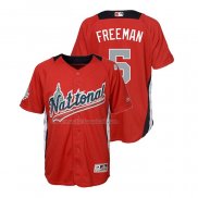 Maglia Baseball Bambino All Star 2018 Freddie Freeman Home Run Derby National League Rosso