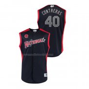 Maglia Baseball Bambino All Star 2019 Chicago Cubs Willson Contreras Player National League Blu