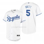 Maglia Baseball Bambino Kansas City Royals George Brett Replica Home Bianco